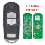 2012-2018 Mazda 3 CX-3 CX-5 / 3-Button Smart Key / PN: KDY3-67-5DY / WAZSKE13D01, WAZSKE13D021 (AFTERMARKET)